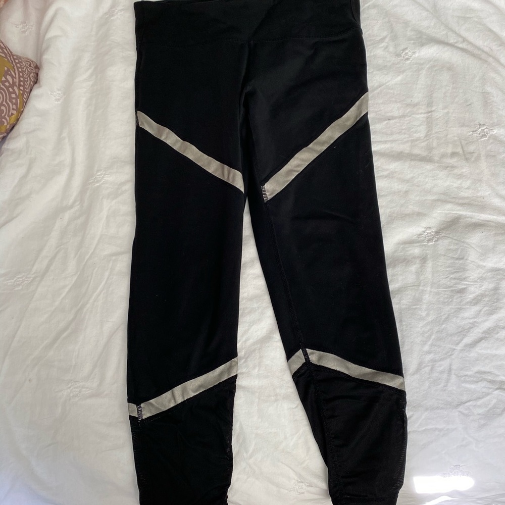 GapFit Black Leggings with Mesh